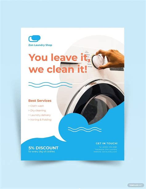 Laundry Service Flyer Template