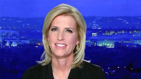 Laura Ingraham on the set of The Ingraham Angle