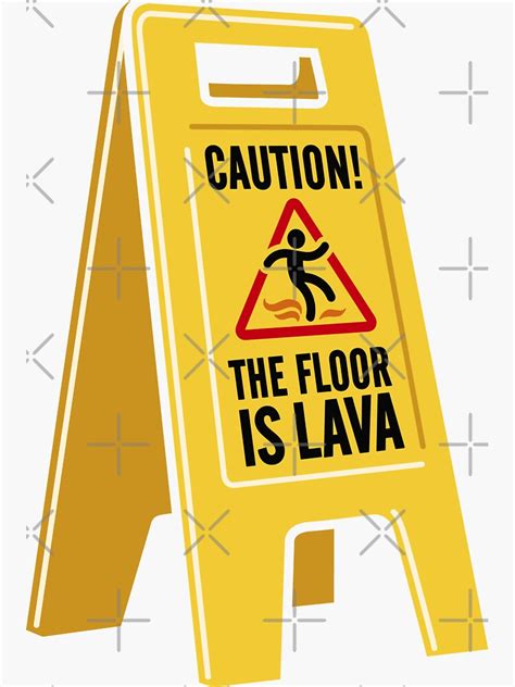 Lava Floor Sign in a Cozy Living Room