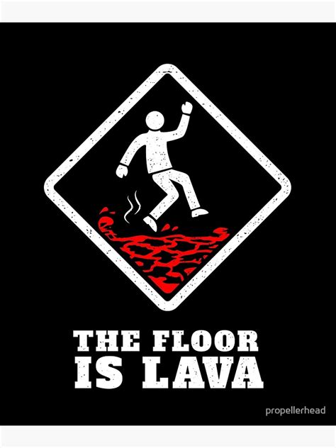 Lava Floor Signs in Different Colors