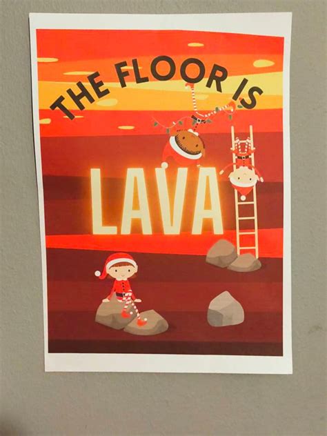 Lava Floor Sign DIY