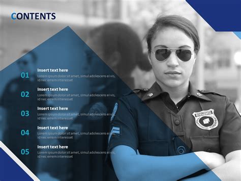 Law Enforcement PowerPoint Slide Design