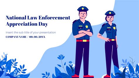 Law Enforcement PowerPoint Template Sample