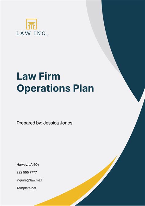 Law Firm Operations Template