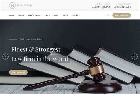 Law Firm Website Template Gallery