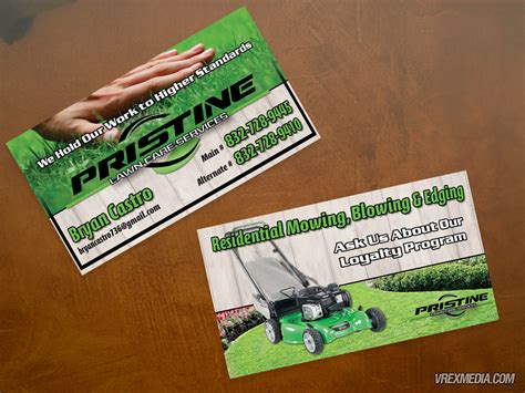 Lawn Care Business Card Template 1