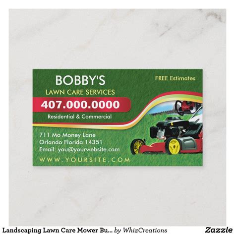 Lawn Care Business Card Template 10