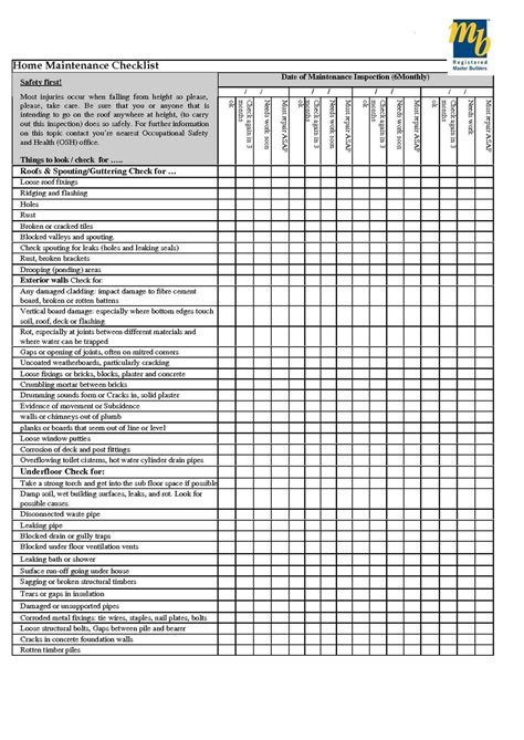 Lawn Care Checklist Template