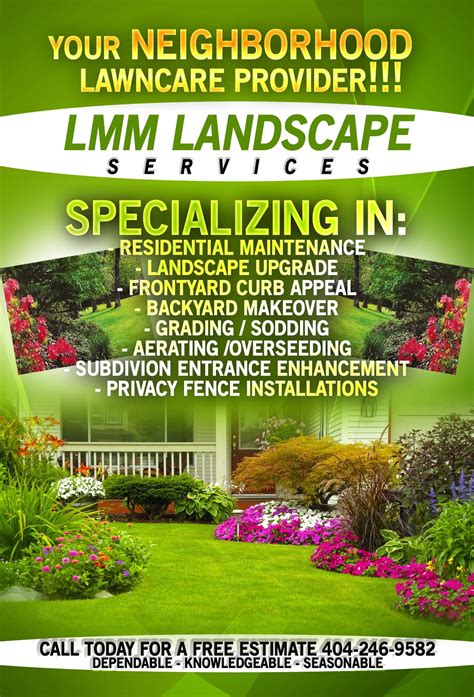 Lawn Care Flyer Design Ideas