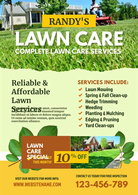 Lawn Care Flyer Template 9