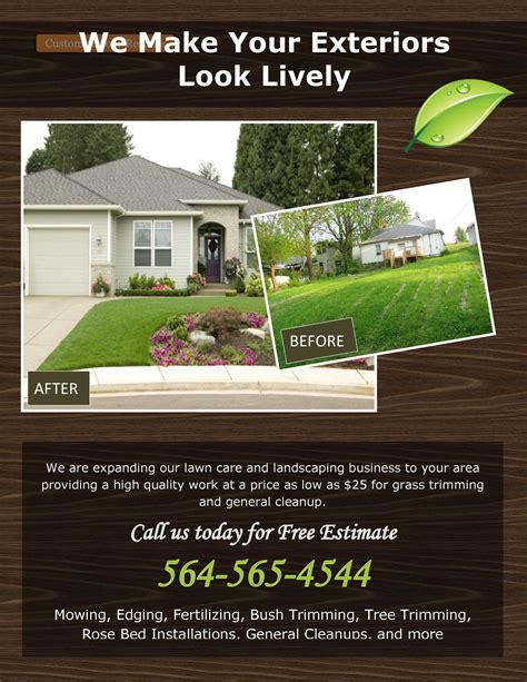 Lawn Care Flyer Template Download