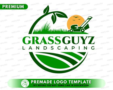 Lawn care logo maker