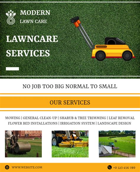 Lawn Care Package Flyer