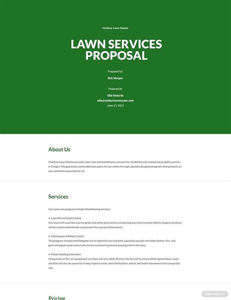 Lawn Care Proposal Template 10