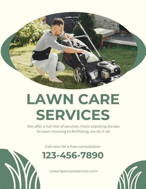 Lawn Mowing Service Flyer Template