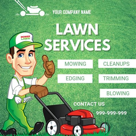 Lawn Mowing Service Template Design