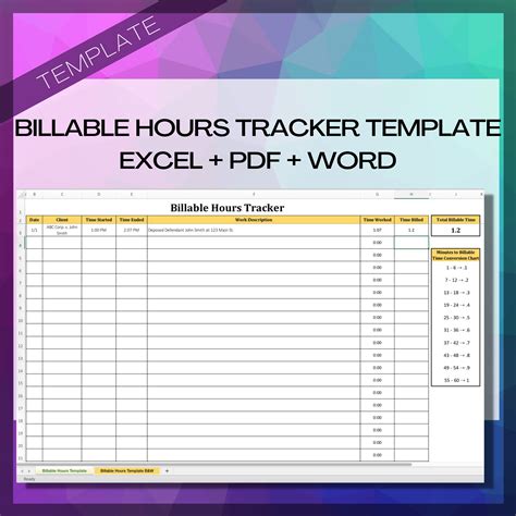 Lawyer Billable Hours Template