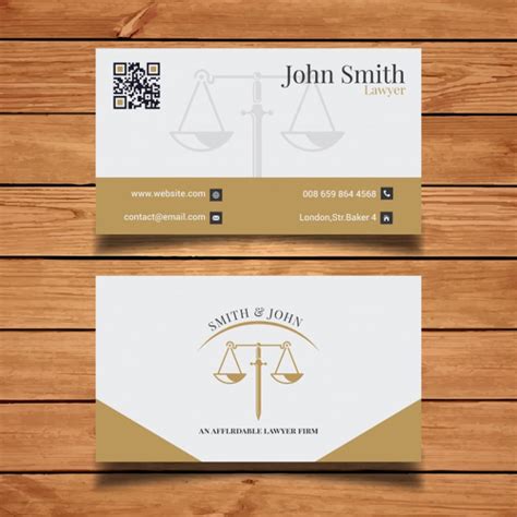 Lawyer Business Card Template Color