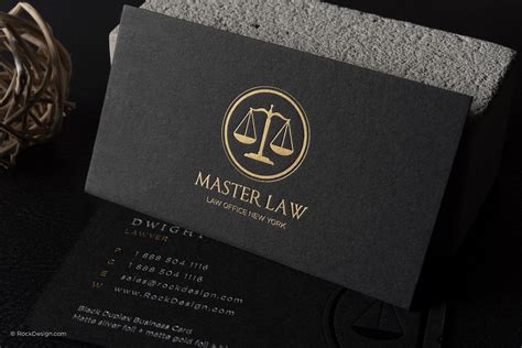 Lawyer Business Card Template Text