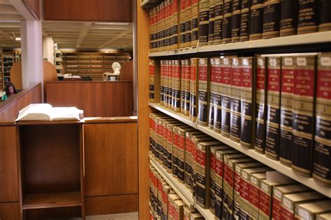 A lawyer researching in a library