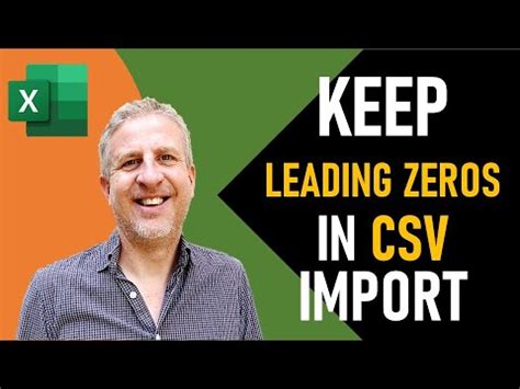 Importing CSV with Leading Zeros