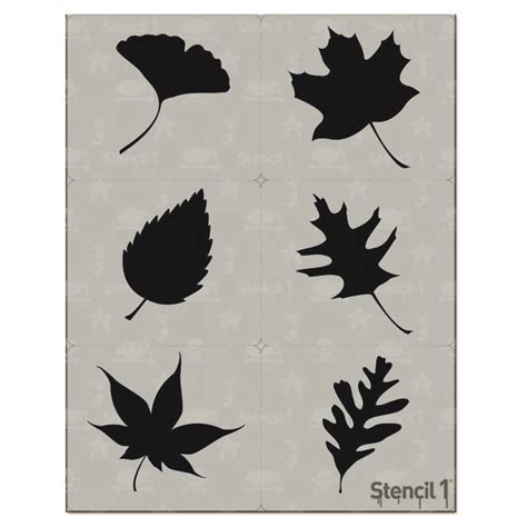 Leaf Silhouette Stencils Printable