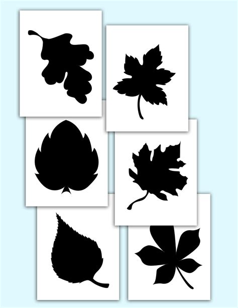 Leaf Stencils Printable Templates