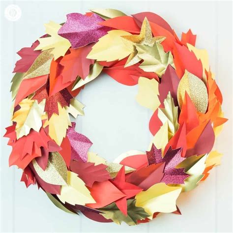 Leaf Template Wreath