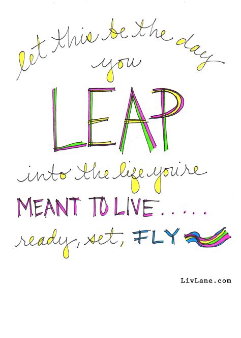 Inspirational quotes related to leap year