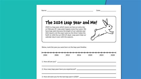 A collection of leap year worksheets for students