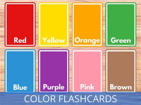 Learning Colors with Flashcards