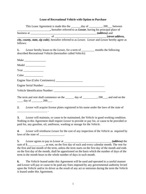 Lease Template