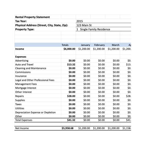 Lease Template Excel