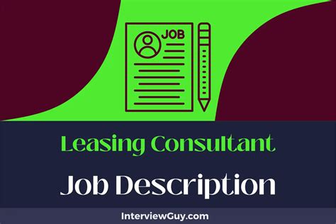 Leasing Consultant Role