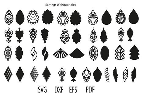 Leather Bead Earring Template