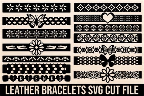 Leather Bracelet Templates