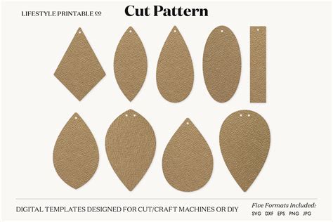 Leather Earring Templates