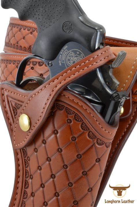 Leather holster with a comfortable design