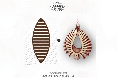 Leather Stud Earring Template