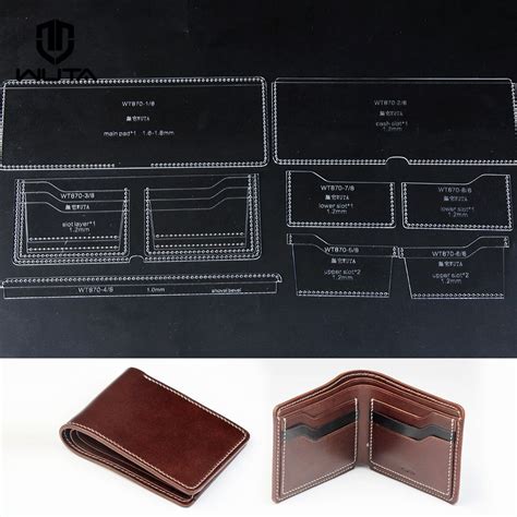 Leather wallet template