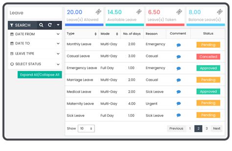 Description of Leave Management System