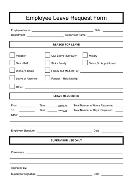 Leave Request Template