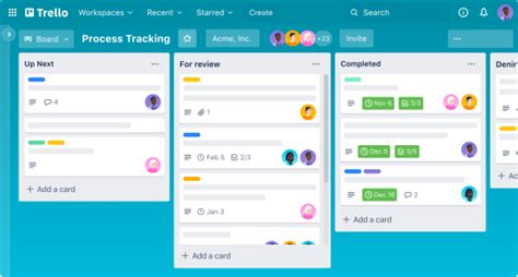 Leave tracking template Trello