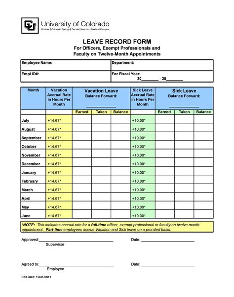 Description of Leave Tracking