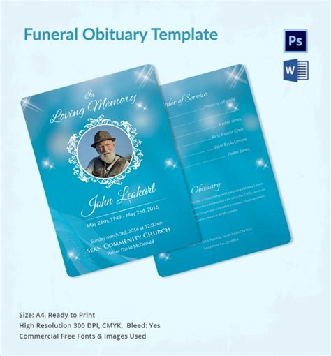 Leavitt Mortuary Obituary Templates