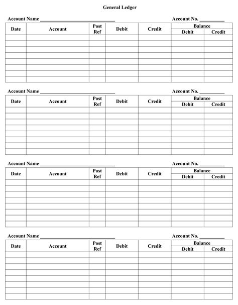 Ledger balance sheet template benefits