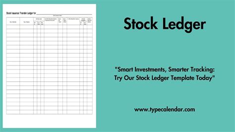 Ledger template