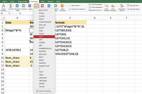 Using Left Pad in Excel formulas