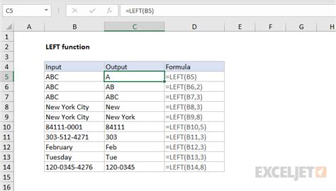 Using Left Pad in Excel functions