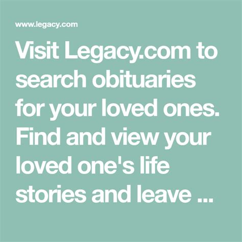 Legacy.com Obituaries